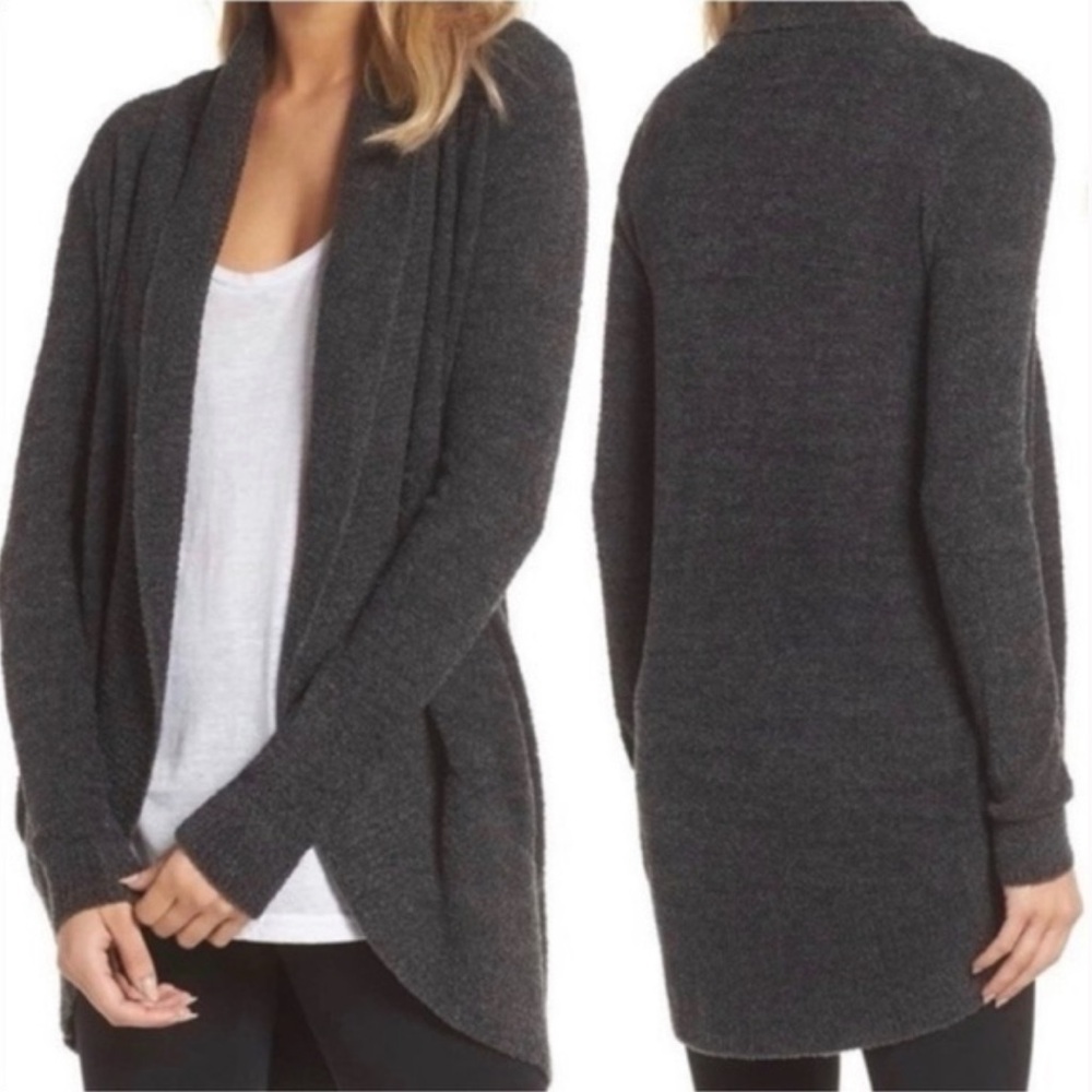 Barefoot Dreams® CozyChicLite® Circle Cardigan, Graphite, Xsmall/Small